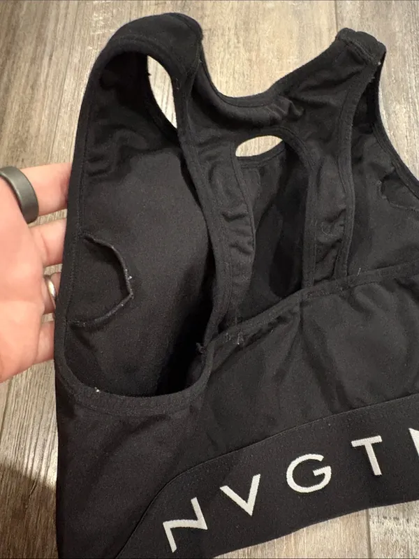 NVGTN Trilogy Black Sports Bra Small - Image 8