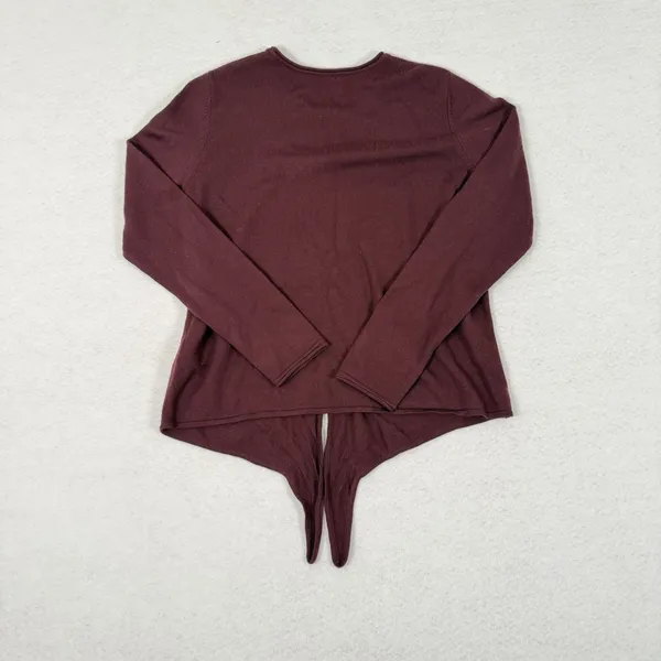 Babaton Merino Wool Long Sleeve Front Tie Sweater‎ - Image 3