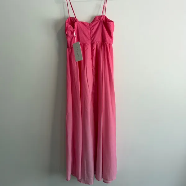 One and Only Collective Pink Ombre Dress Women's Small Spaghetti Strap Coquette - Image 9