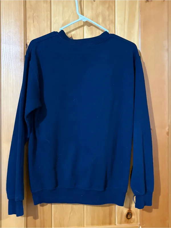 Gildan Navy Pullover New York Sweat Shirt Unisex Size S Crewneck Sweatshirt - Image 2