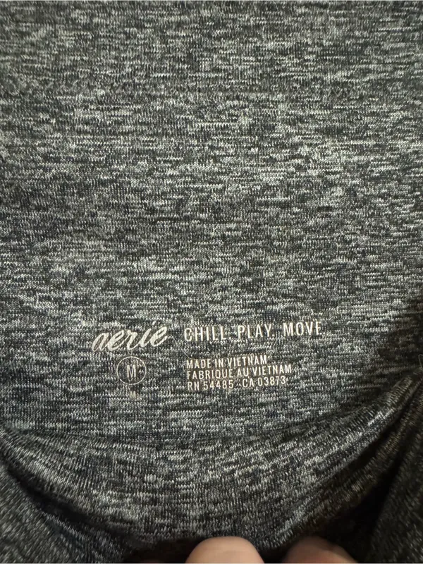 aerie Heathered Charcoal Gray leggings - Image 2
