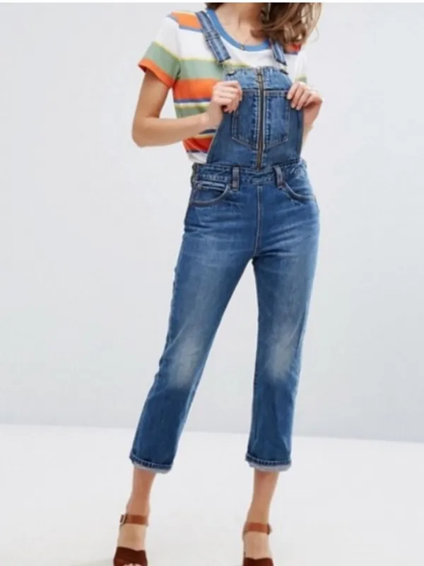 Levi’s Orange Tab Front Zip Overalls 28 - Image 17