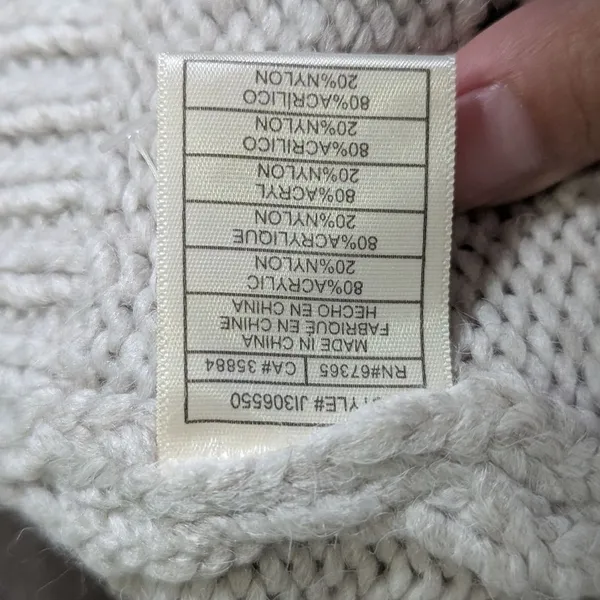 JACK by BB Dakota NWT Oatmeal Chunky Knit Open Front Cardigan Sweater Medium - Image 4