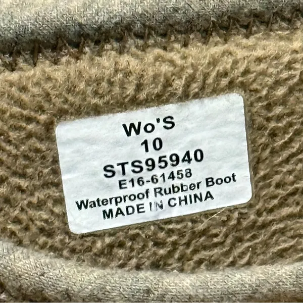 Sperry Women’s Walker Fog Rain‎ Boot Taupe Rope Size 10 B103 - Image 10