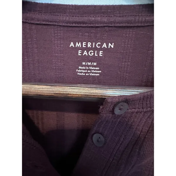 Women’s American Eagle Maroon Long Sleeve Top Size M - Image 6