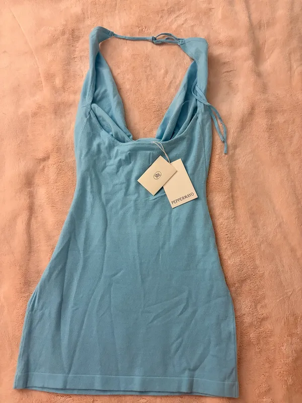 Peppermayo Blue Mini Dress - Image 4