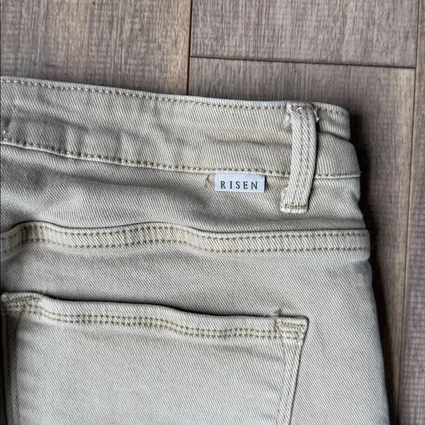 Risen Jeans High Rise Fringe Cropped Wide Leg Jeans - Image 9