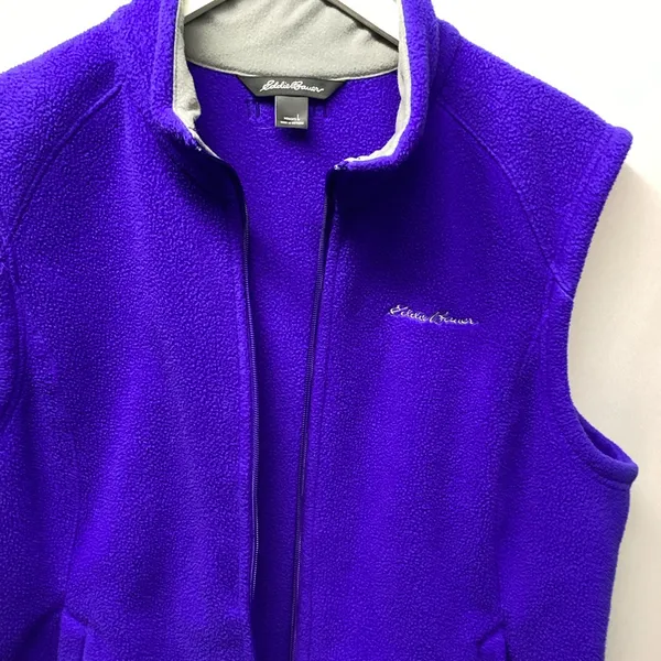 Eddie Bauer fleece vest Purple Size Large - Image 7