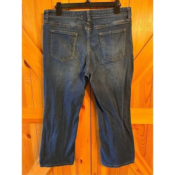 Who What Wear Jeans Womens Size 12 Cropped Dark Wash (3004) - Image 4