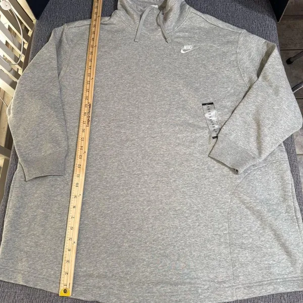 Nike Women’s Club Fleece Lined Mock Neck Oversized Sweatshirt - Image 14