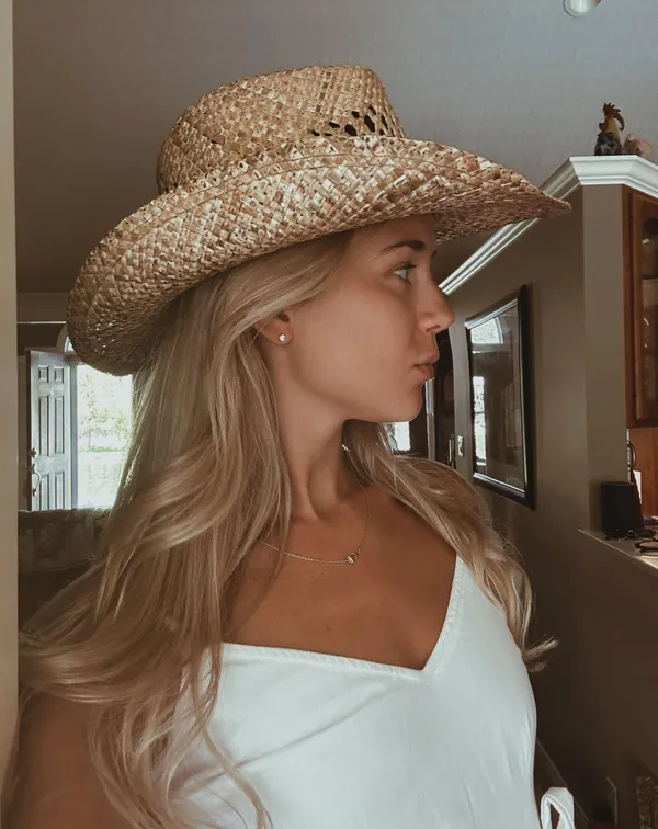 Boutique Coastal Cowgirl Straw Hat - Image 5