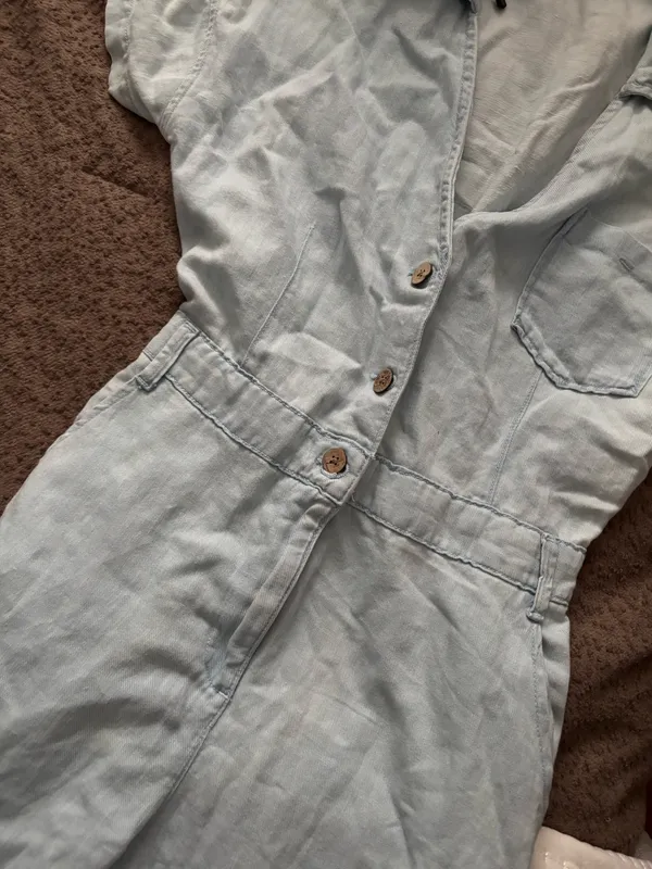 ZARA Denim Jumpsuit - Image 4