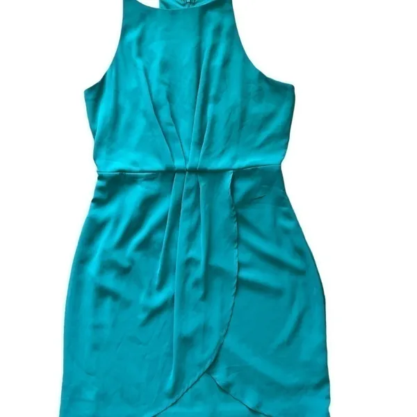 NWT Lulus Best‎ Wishes Women's Dress Tulip Teal Green Size Medium - Image 8