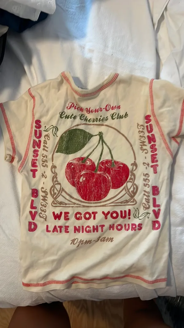 Urban Outfitters Cherry Top - Image 3