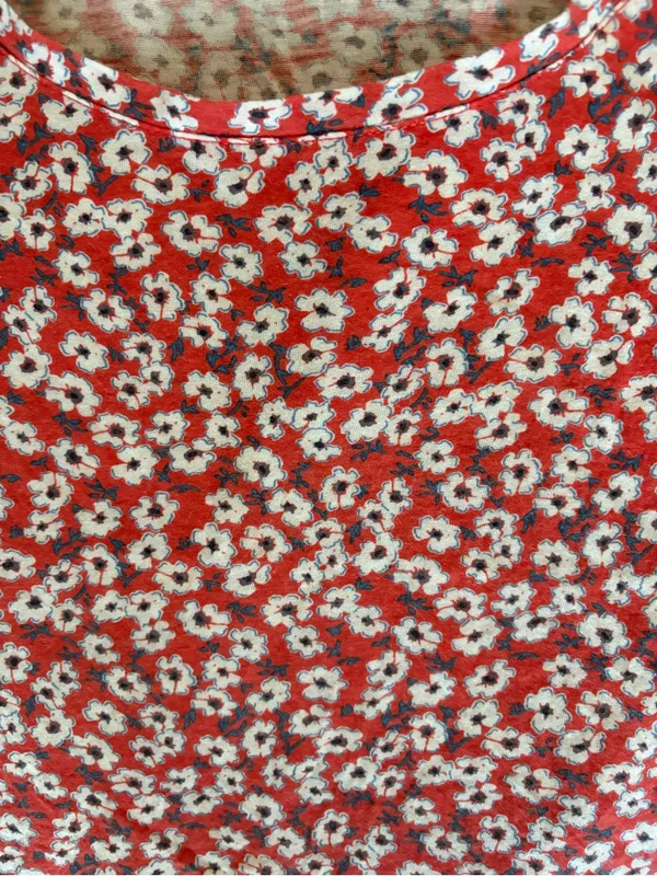 Lucky Brand Floral Short Sleeve Scoop Neck Tee - Image 3