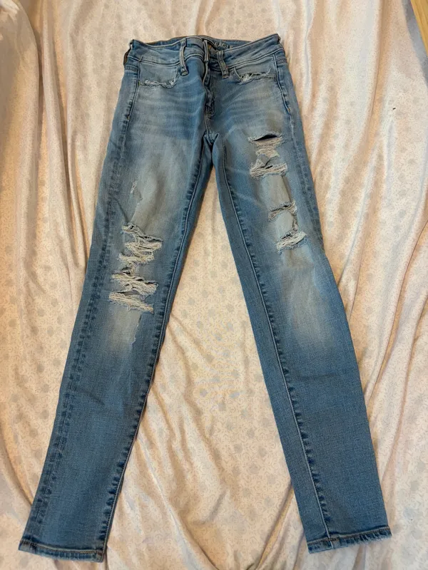 American eagle super stretch ripped jegging  - Image 3