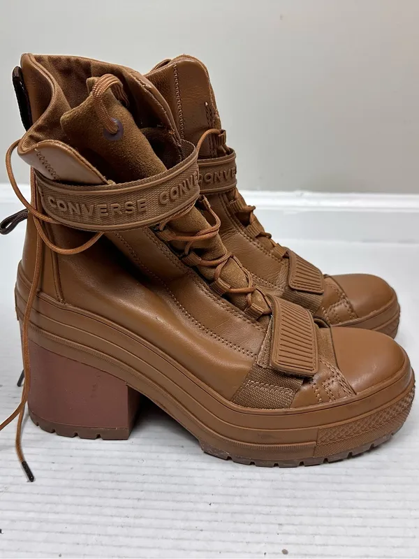 Converse Chuck Taylor All Star GR82 Platform Boots •Women 8.5• Tan 570529C EXC - Image 5