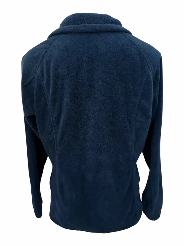 Columbia Women’s Dark Navy Full-Zip Fleece Jacket Pockets - Image 6