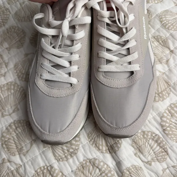 Reebok Glide Low Perfect Fit Suede Lace Up Womens Sneaker In Stone 11 Us 42.5 Eu - Image 3