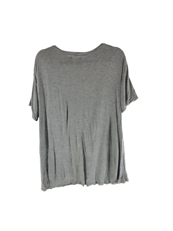 Leith Gray Oversized Scoop Neck Short-Sleeve T-Shirt L Womens Top - Image 2