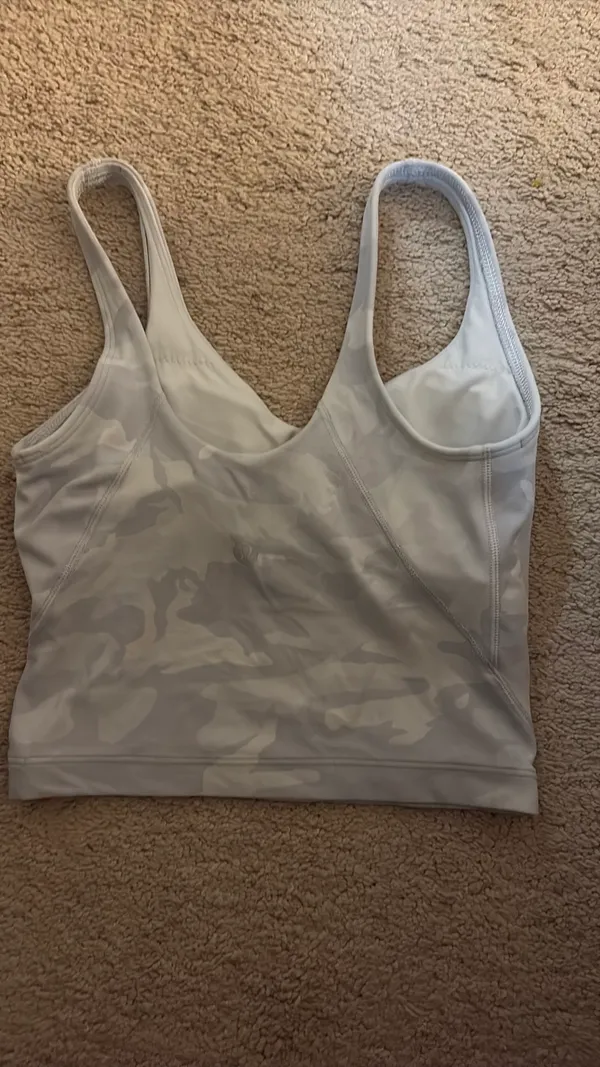 White camo Lululemon align tank - Image 2