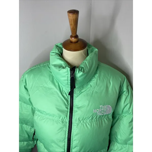 The North Face Nuptse Short‎ Jacket in Chlorophyll Green XL - Image 8