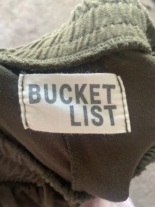 BUCKETLIST Olive Cargo Jogger Pants, small Green - Image 3