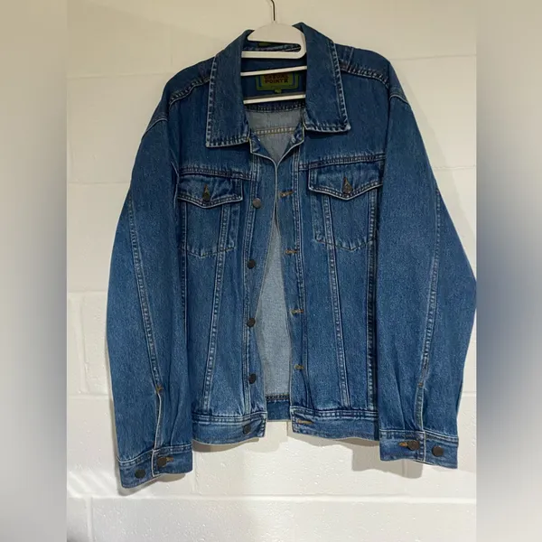 Casual pointe large denim jacket - Image 2