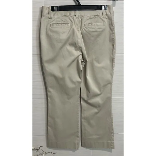 Banana Republic Martin Fit Crop Wide Leg Khaki Pant 8, Classic Career Coastal - Image 5
