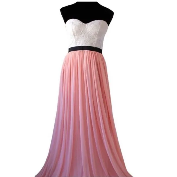 Womens Rue21 Whimsical Lace Bodice Strapless & Chiffon Evening Dress - Sz S - Image 3