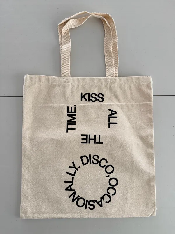 Harry Styles | "Kiss All The Time, Disco Occasionally exclusive pop up shop tote bag - Image 3
