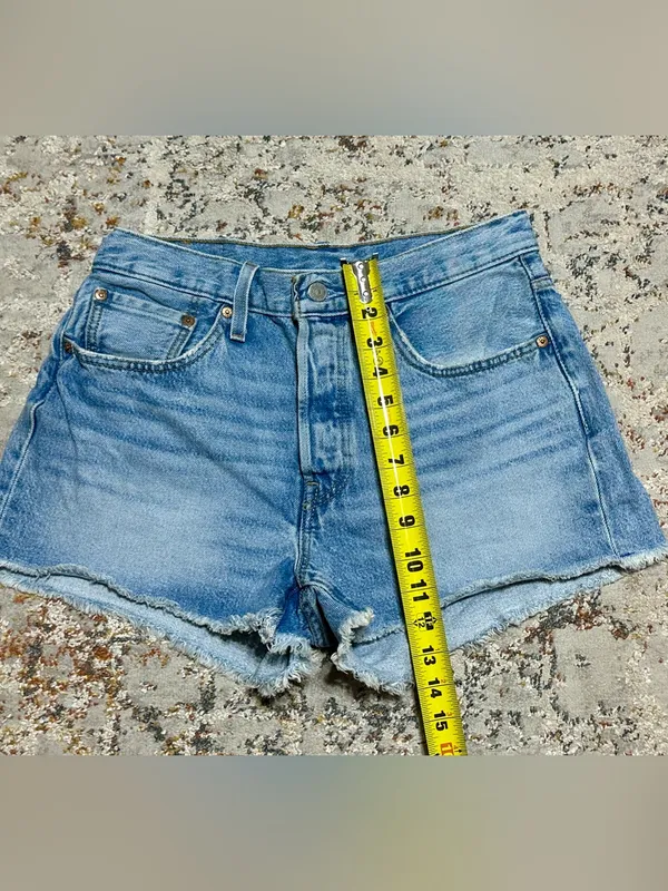 LEVI’S 501® Original High Waist Denim Cutoff Shorts size 30 - Image 5