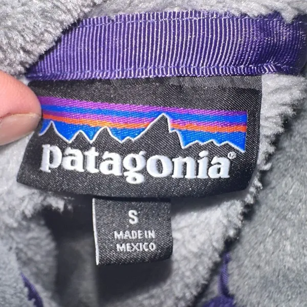 Patagonia purple & gray S re-tool snap gorpcore pullover - Image 5