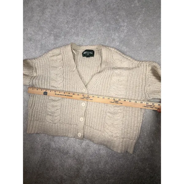 American Eagle Ivory Large Chunky Knit Cardigan‎ - Image 6