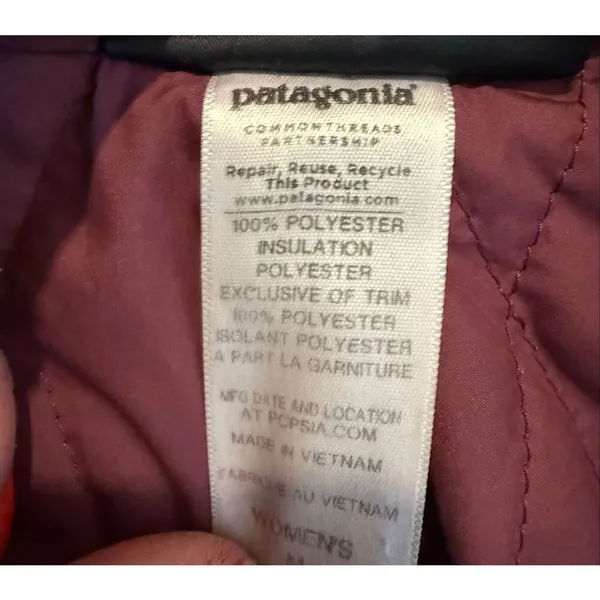 Patagonia red better sweater insulated full zip hooded sweater jacket M - Image 8