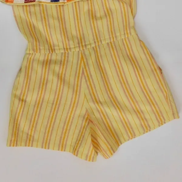 NWT!! KOPAL Rinku Romper Embroidered Ruffle Off‎ Shoulder Vacation Boho Small - Image 11