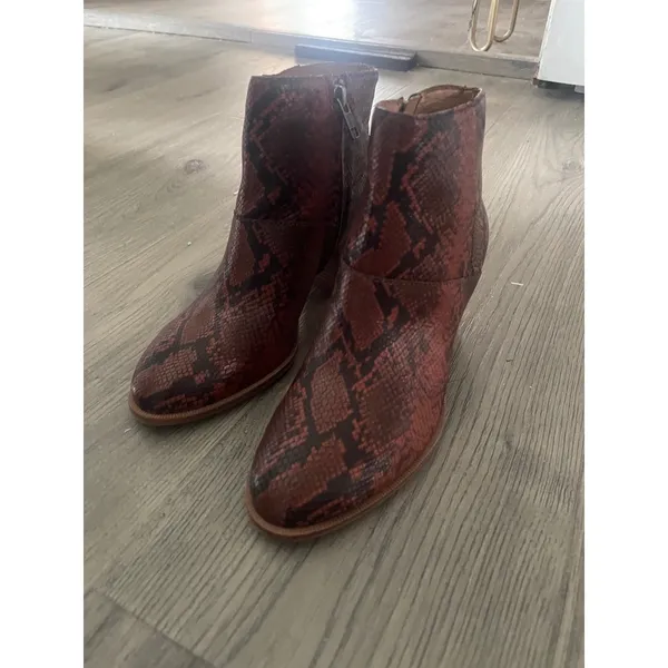 Madewell The Carina Ankle Boot Snakeskin Leather - Image 3