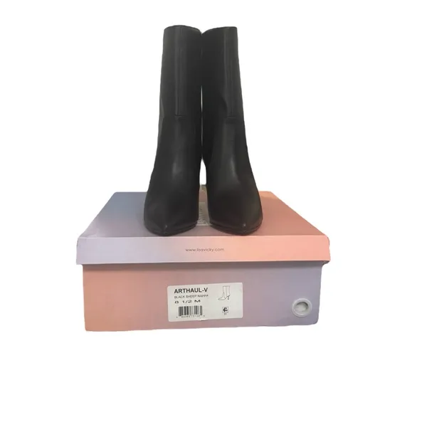 NIB! Lisa Vicky Arthaul Pointed Toe Leather Heeled Bootie - Size 8.5 - Image 10
