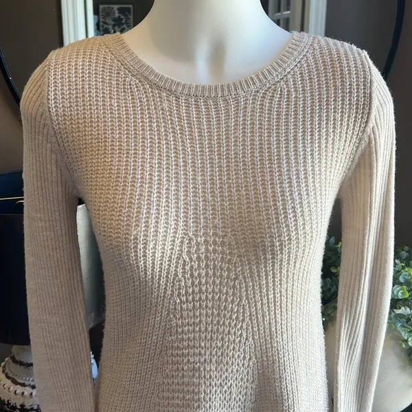 ROMEO + JULIET COUTURE Beige Sweater Dress Small - Image 3