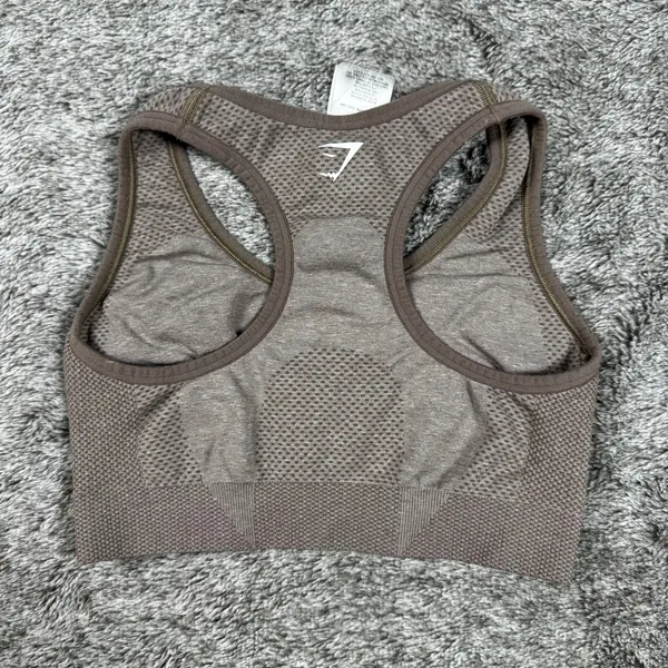 Gymshark Vital Seamless Bra 2.0 Women's XS Taupe Marl - Image 4