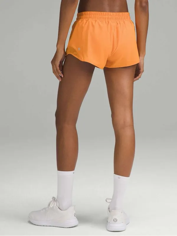 Lululemon Hotty Hot Low Rise Athletic Shorts Lit Orange Size 12 NWT - Image 3