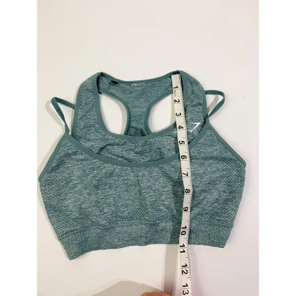 Gymshark Vital Seamless Sports Bra Teal Marl Racerback Small‎ (Estimated) - Image 4