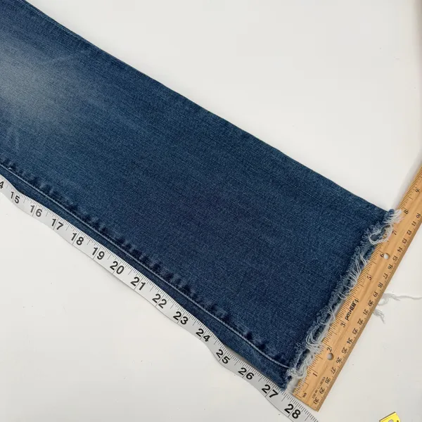 MOTHER Jeans Womens 28 Blue Hustler Ankle Fray Denim Healing Jar 1117-104 - Image 11