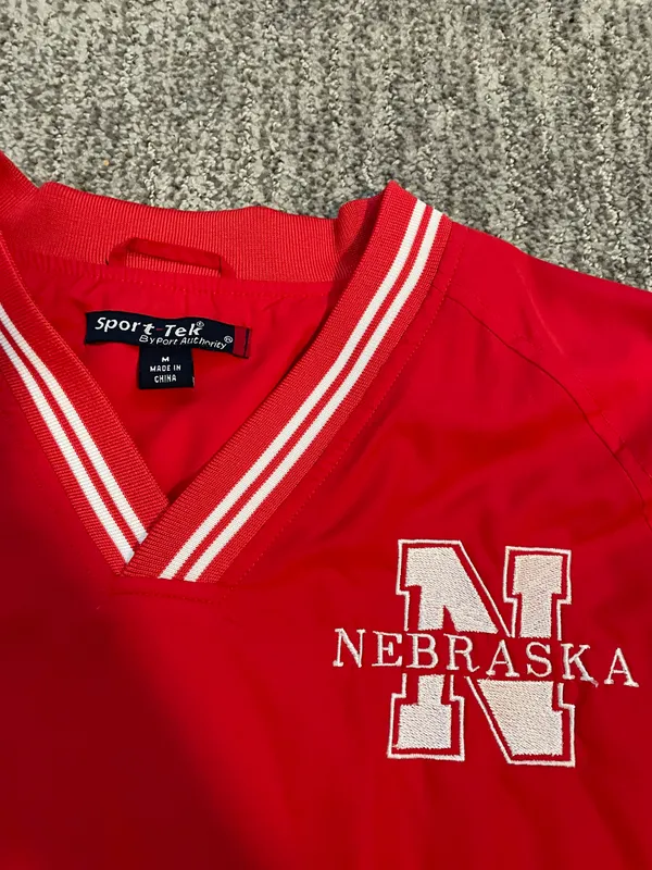 Nebraska Husker Windbreaker Size M - Image 3