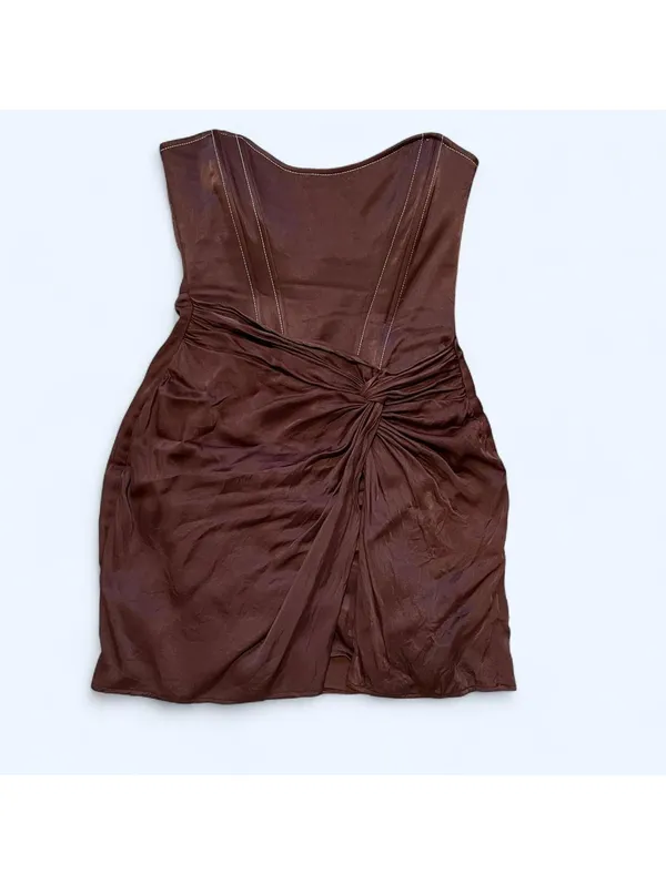 Zara Women's Brown Dress - Image 2