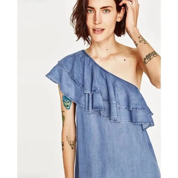 ✨ Hp✨Frilled Asymmetric Dress:✨ - Image 3