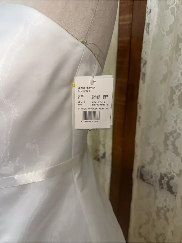 Pretty NEW Vintage Y2K David’s Bridal Organza Wedding Gown - Image 5