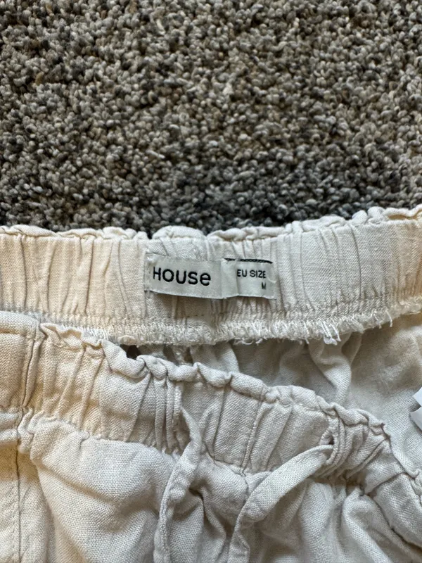 Linen pants House Tan Size M - Image 2