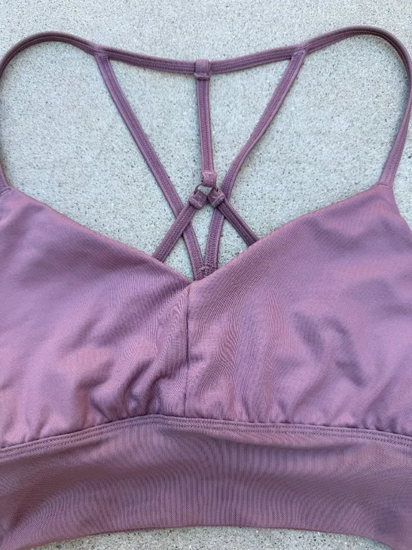Alo Yoga Purple Strappy Athletic Sports Bra Women Size XS - Image 2