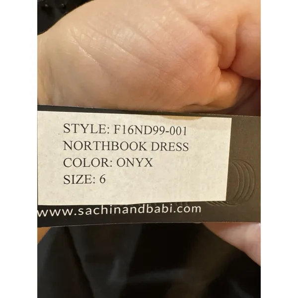 New SACHIN & BABI NOIR Northbook‎ Dress Embellished Jeweled Beaded Onyx Size 6 - Image 7